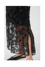 Part Two Vivika Skirt in Black Sequins by Part Two
