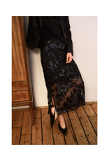 Part Two Vivika Skirt in Black Sequins by Part Two