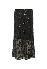 Part Two Vivika Skirt in Black Sequins by Part Two