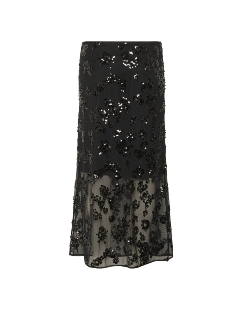 Part Two Vivika Skirt in Black Sequins by Part Two