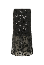 Part Two Vivika Skirt in Black Sequins by Part Two
