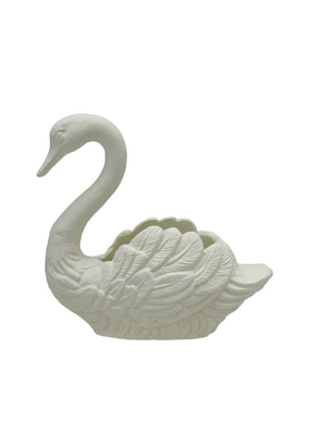 Creative Co-Op Cast Iron Swan Container