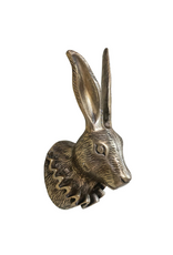 Creative Co-Op Rabbit Head Wtih Ruffle Collar