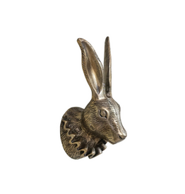 Creative Co-Op Rabbit Head Wtih Ruffle Collar