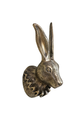 Creative Co-Op Rabbit Head Wtih Ruffle Collar