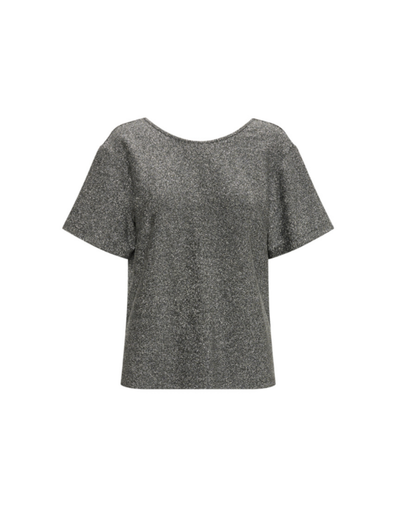 Part Two Verrona T-Shirt in Black Shimmer by Part Two