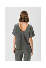 Part Two Verrona T-Shirt in Black Shimmer by Part Two