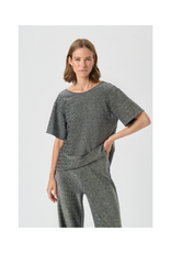 Part Two Verrona T-Shirt in Black Shimmer by Part Two