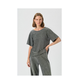 Part Two Verrona T-Shirt in Black Shimmer by Part Two