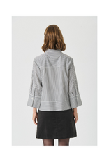 Part Two Vinny Shirt in Black Stripe by Part Two