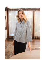 Part Two Vinny Shirt in Black Stripe by Part Two