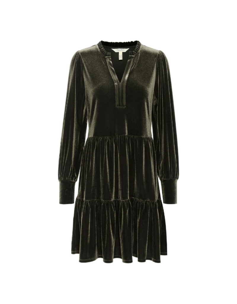 Part Two Viggase Velvet Dress in Rosin by Part Two