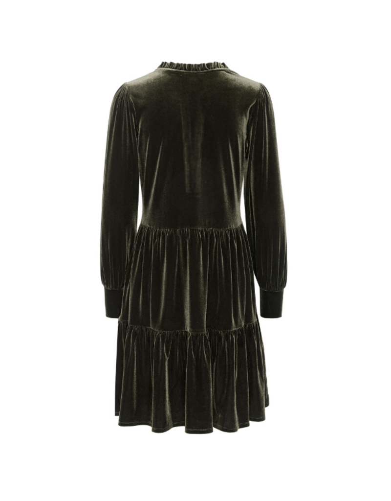 Part Two Viggase Velvet Dress in Rosin by Part Two