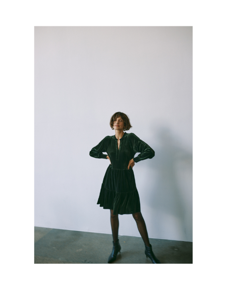 Part Two Viggase Velvet Dress in Rosin by Part Two