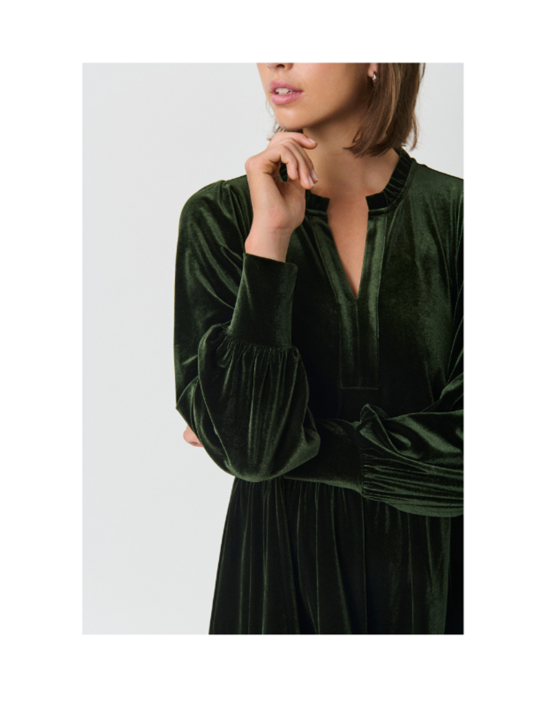 Part Two Viggase Velvet Dress in Rosin by Part Two