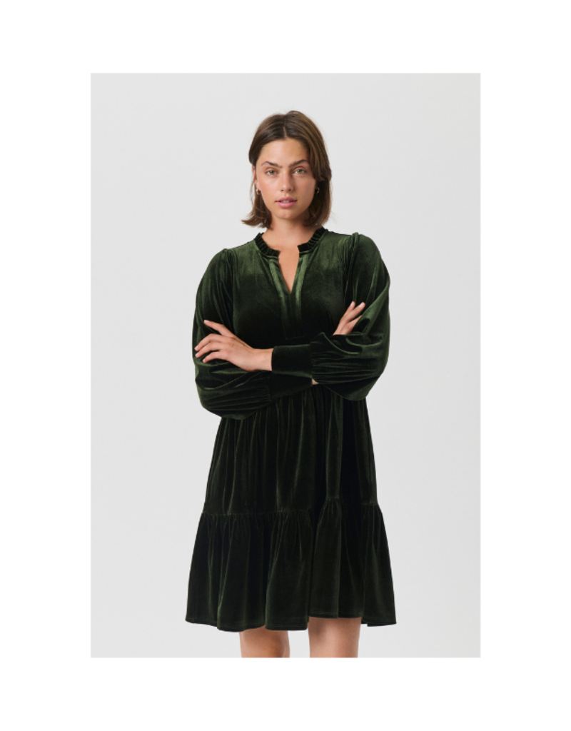Part Two Viggase Velvet Dress in Rosin by Part Two