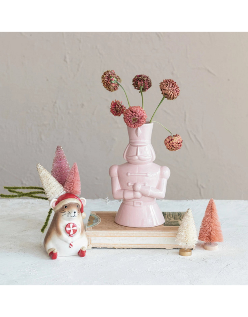 Creative Co-Op Ceramic Soldier Shaped Vase