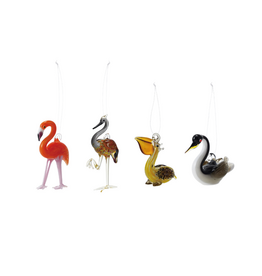 Creative Co-Op Glass Sea Bird Ornament