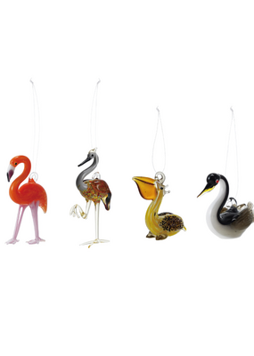 Creative Co-Op Glass Sea Bird Ornament