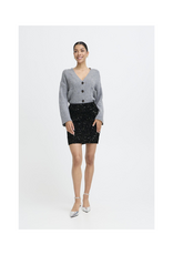 b.young Paillet Skirt in True Black Sequins by b.young
