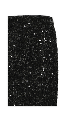 b.young Paillet Skirt in True Black Sequins by b.young