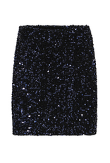 b.young Paillet Skirt in Evening Blue Sequins by b.young
