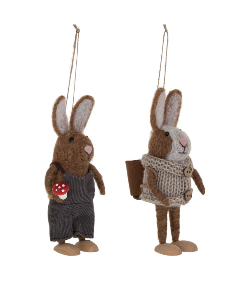 Creative Co-Op Felt Forest Animal Ornament
