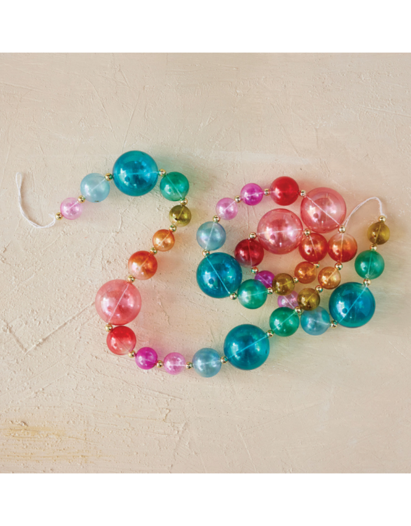 Creative Co-Op 72" Plastic Ball Garland Multicolour
