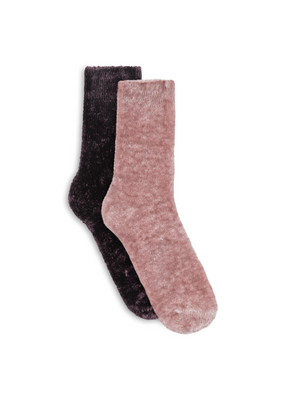 Lemon Loungewear Aloe Infused Liquid Velvet Dream Crew Socks Gift Box