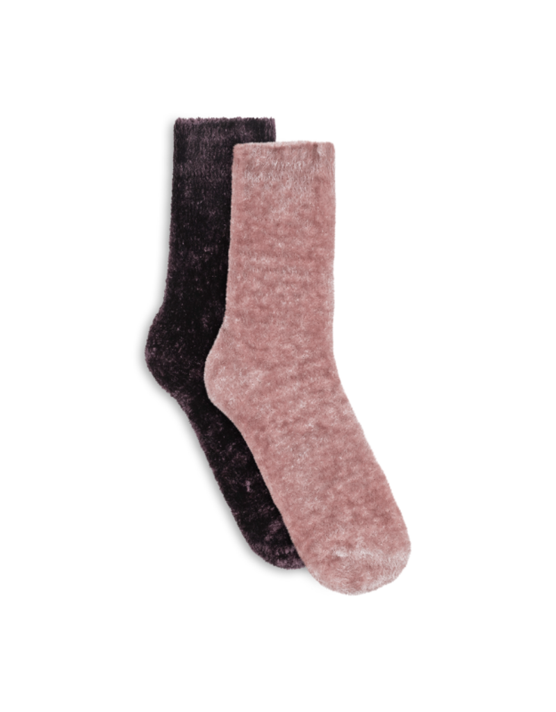 Lemon Loungewear Aloe Infused Liquid Velvet Dream Crew Socks Gift Box