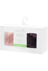 Lemon Loungewear Aloe Infused Liquid Velvet Dream Crew Socks Gift Box