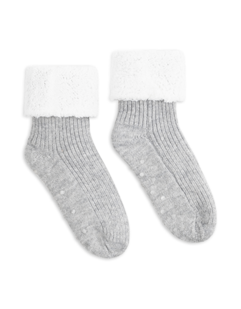 Lemon Loungewear Nordic Wool Slippers in Charcoal