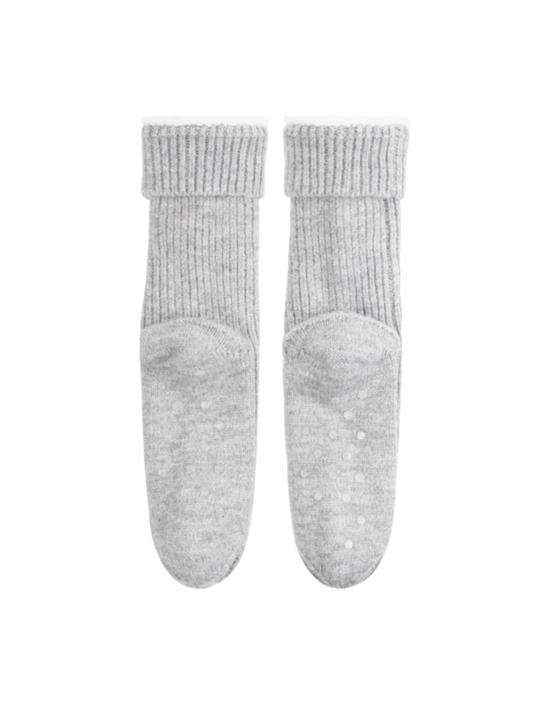 Lemon Loungewear Nordic Wool Slippers in Charcoal
