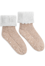 Lemon Loungewear Nordic Wool Slippers in Light Brown