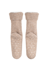 Lemon Loungewear Nordic Wool Slippers in Light Brown