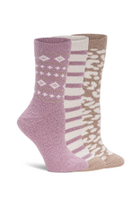 Lemon Loungewear Tootsie Roll Crew Socks Tan - 3PK