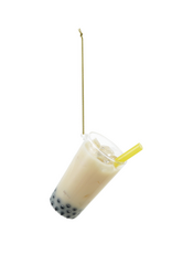 Creative Co-Op Glass Boba Tea Ornament