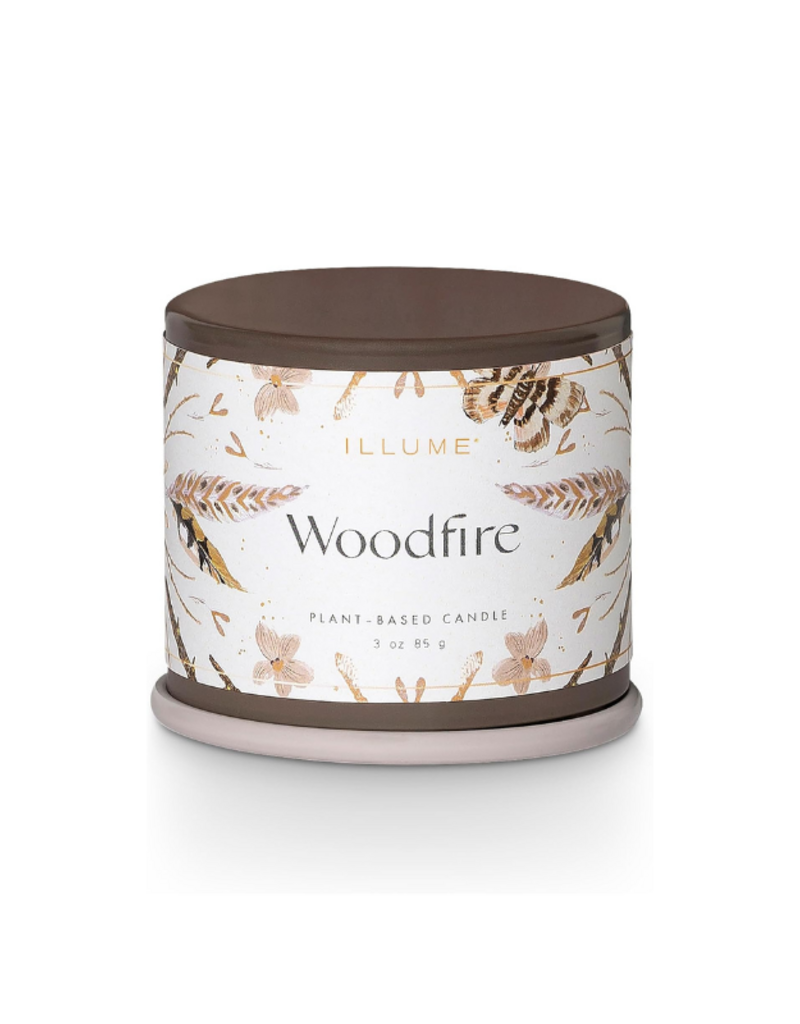 Illume Woodfire Demi Tin Candle by Illume