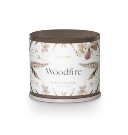 Illume Woodfire Large Tin Candle by Illume