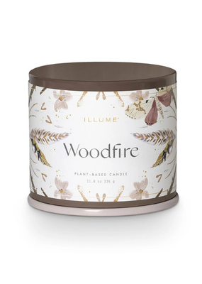 Illume Woodfire Large Tin Candle by Illume