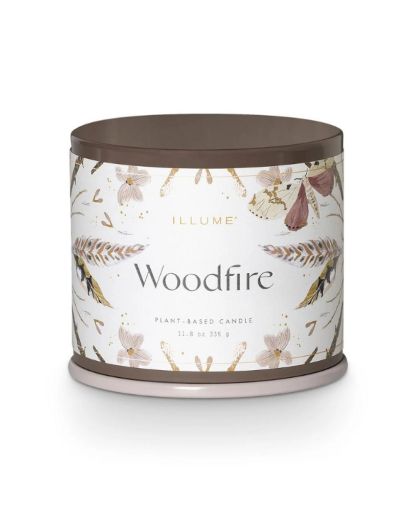 Illume Woodfire Large Tin Candle by Illume