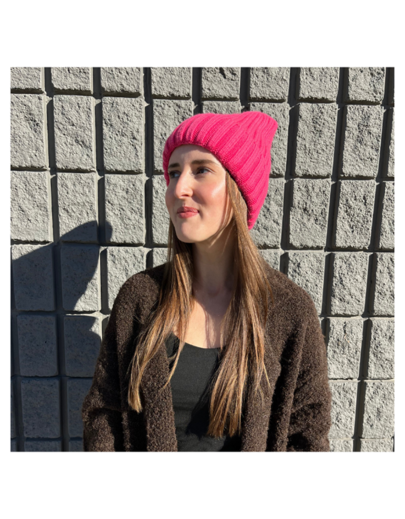 PNYC Amanda Satin Hat Hot Pink by PNYC