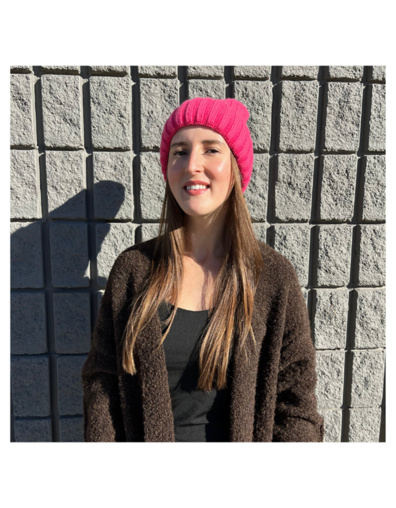 PNYC Amanda Satin Hat Hot Pink by PNYC