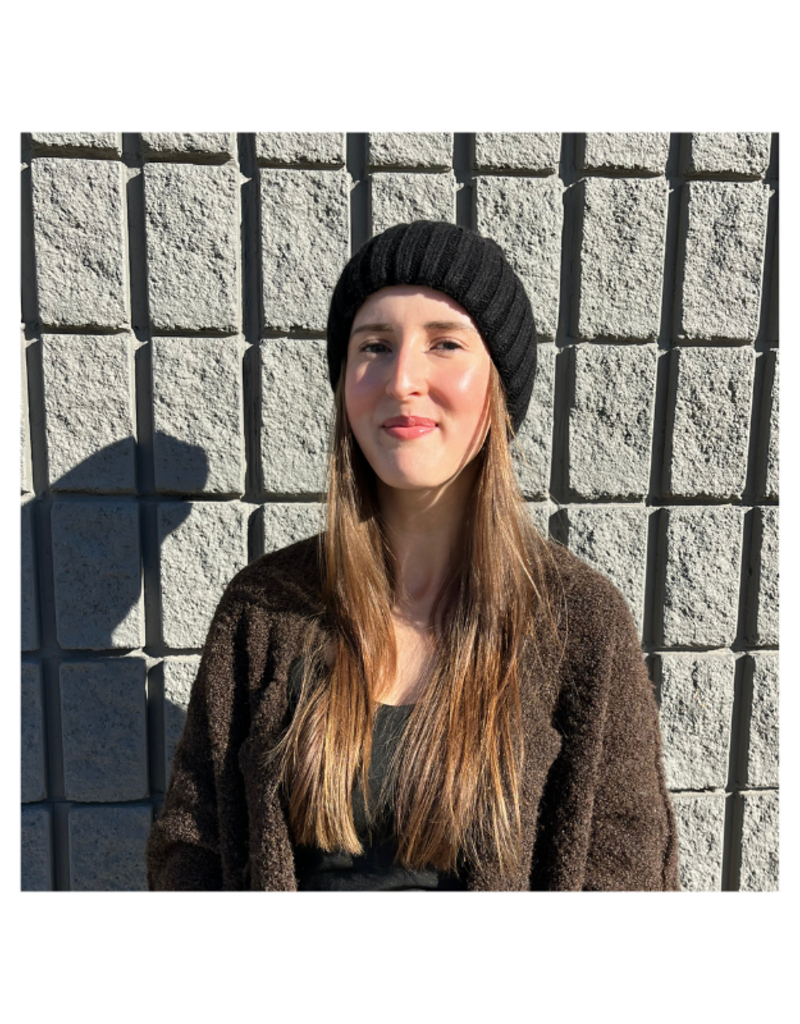 PNYC Amanda Satin Hat in Black by PNYC