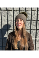 PNYC Carmen Waffle Toque in Olive by PNYC