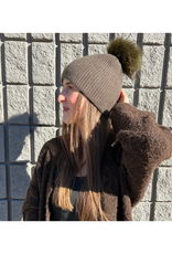PNYC Carmen Waffle Toque in Olive by PNYC