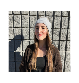 PNYC Carmen Waffle Toque in Heather Grey by PNYC