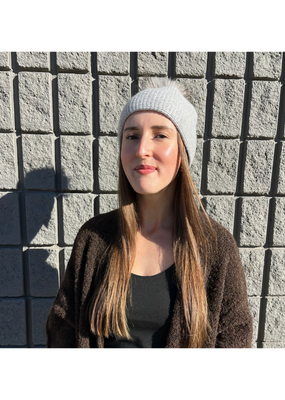 PNYC Carmen Waffle Toque in Heather Grey by PNYC