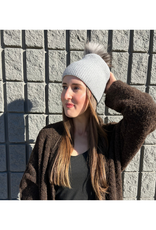 PNYC Carmen Waffle Toque in Heather Grey by PNYC