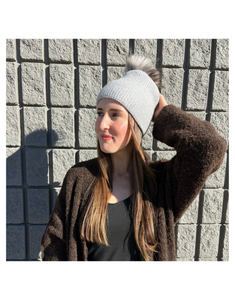 PNYC Carmen Waffle Toque in Heather Grey by PNYC